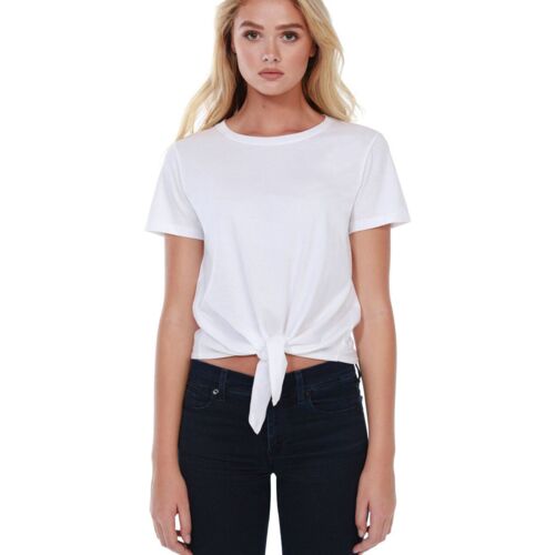 Ladies' Cotton Tie Front T-Shirt Thumbnail