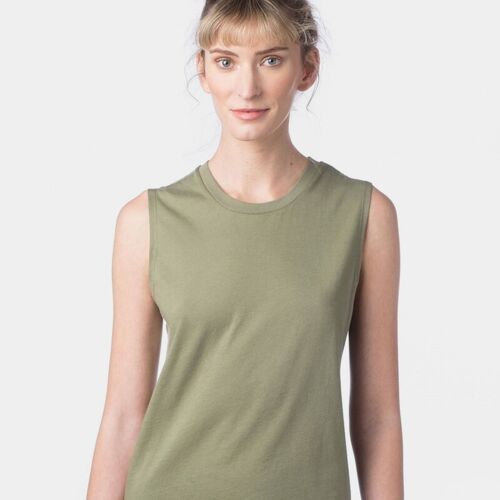 Women's Cotton Jersey Go-To Crop Muscle Tank Thumbnail
