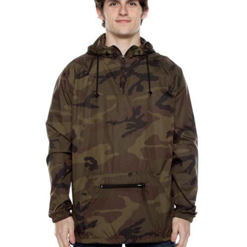 Unisex Nylon Packable Pullover Anorak Jacket Thumbnail