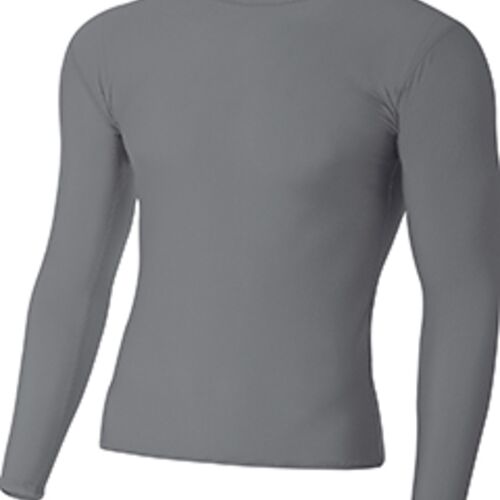 Youth Long Sleeve Compression Crewneck T-Shirt Thumbnail
