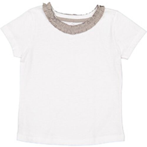 Toddler Girls' Ruffle Neck T-Shirt Thumbnail
