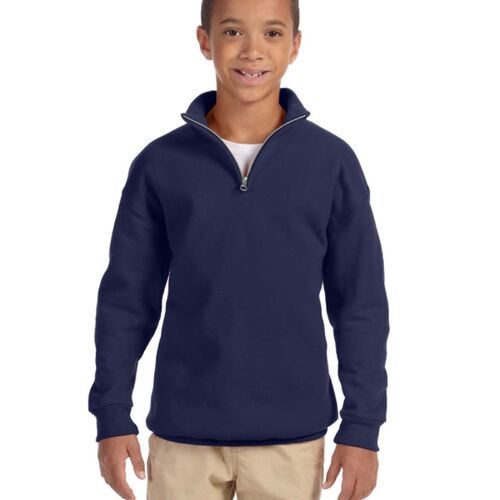 Youth NuBlend® Quarter-Zip Cadet Collar Sweatshirt Thumbnail