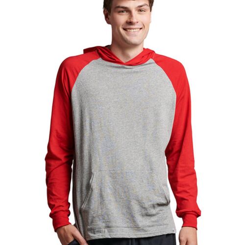 Adult Essential Raglan Pullover Hooded T-Shirt Thumbnail