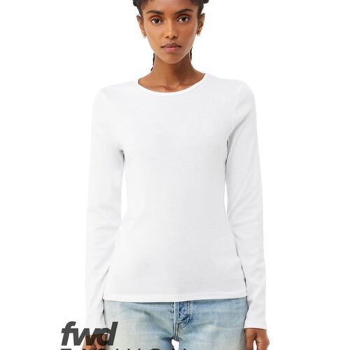 Ladies' Micro Ribbed Long-Sleeve T-Shirt Thumbnail