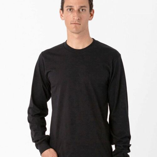 USA-Made Fine Jersey Long Sleeve T-Shirt Thumbnail