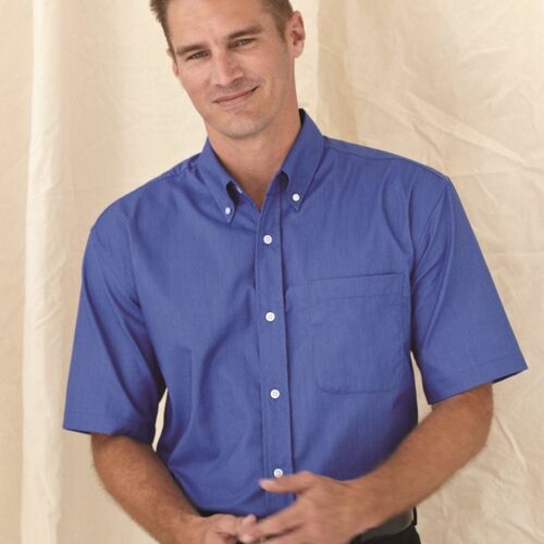 Short Sleeve Stain Resistant Oxford Shirt Thumbnail