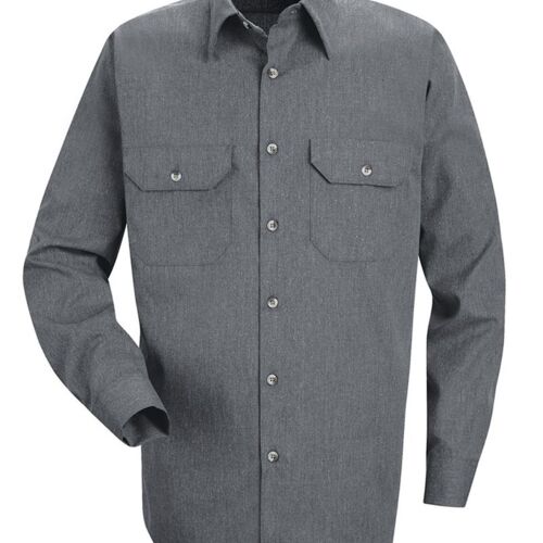 Heathered Poplin Long Sleeve Shirt Thumbnail