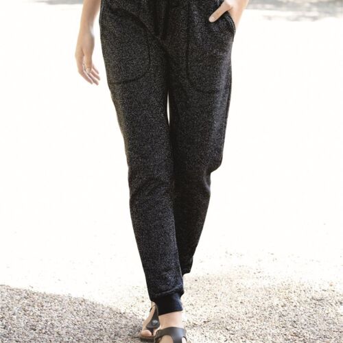 Women's Glitter French Terry Fleece Joggers Thumbnail