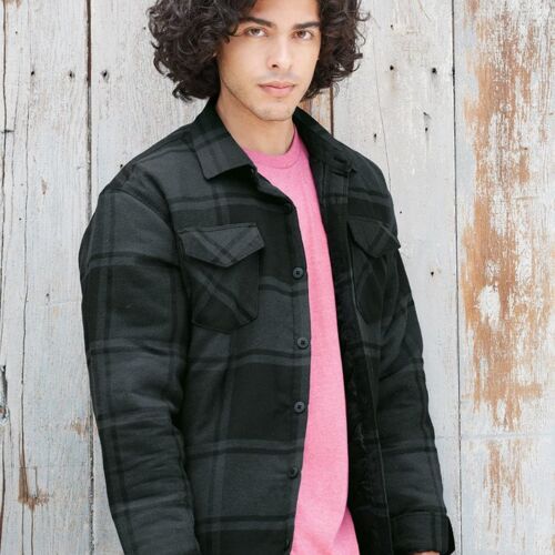 Men's Quilted Flannel Shirt Jacket Thumbnail