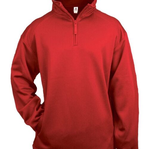 Youth Quarter Zip Poly Fleece Pullover Thumbnail