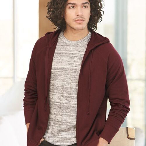 Vintage French Terry Hooded Full-Zip Raglan Sweatshirt Thumbnail