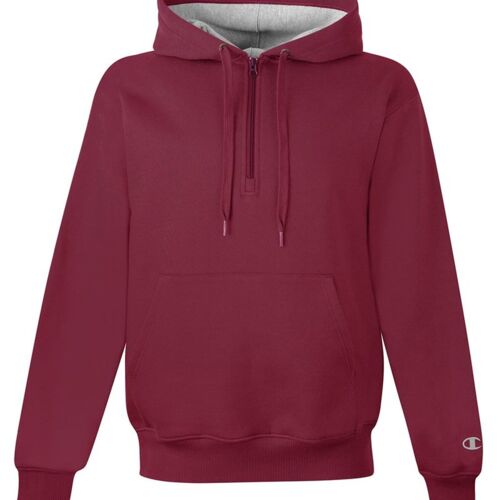 Unisex Cotton Max Hooded Quarter-Zip Sweatshirt Thumbnail