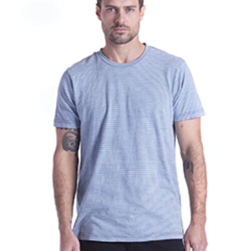 Men's 6 oz. True Indigo Striped Crew Thumbnail