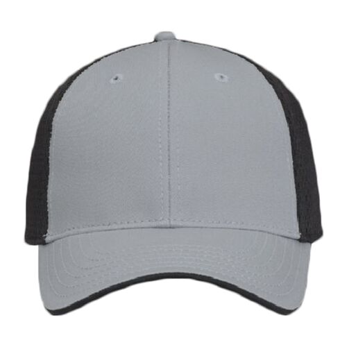 OTTO Superior Cotton Twill w/ Polyester Pro Mesh Back Flipped Edge Visor Six Panel Low Profile Baseball Cap Thumbnail