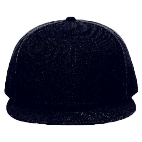 OTTO Wool Blend Twill Round Flat Visor "OTTO SNAP" Youth Six Panel Snapback Hat Thumbnail