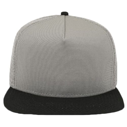 OTTO Superior Cotton Twill Square Flat Visor "OTTO SNAP" Five Panel Pro Style Mesh Back Trucker Snapback Hat Thumbnail