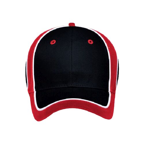 OTTO Piping Design Brushed Cotton Twill Six Panel Low Profile Baseball Cap Thumbnail