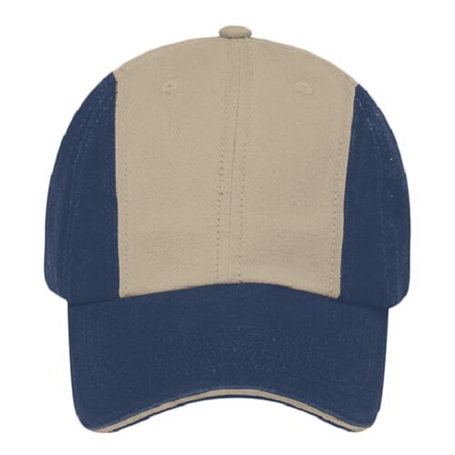 OTTO Garment Washed Superior Cotton Twill Sandwich Visor Twelve Panel Low Profile Baseball Cap Thumbnail