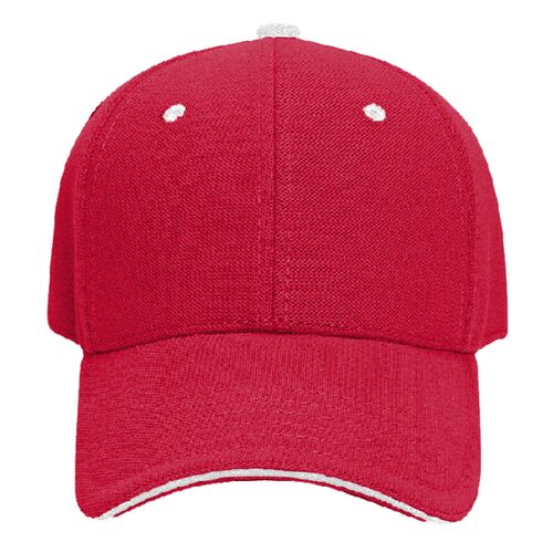 OTTO Pique Knit Sandwich Visor Low Profile Style Cap Thumbnail