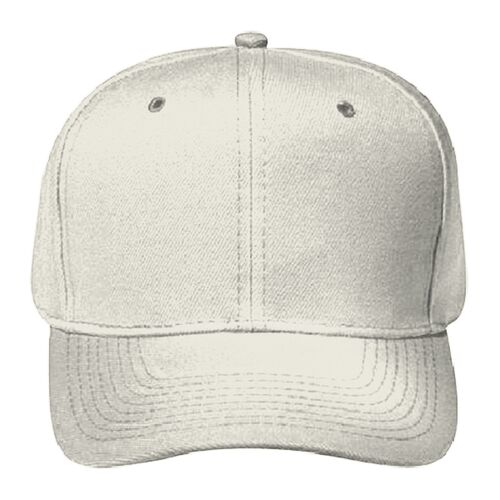 OTTO Wool Blend Twill Gray Undervisor Six Panel Pro Style Baseball Cap Thumbnail