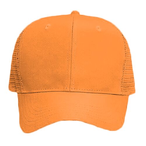 OTTO Neon Polyester Twill Six Panel Pro Style Mesh Back Trucker Hat Thumbnail
