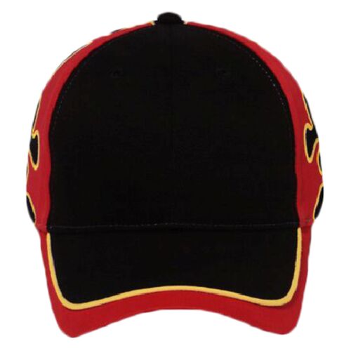 OTTO Flame Pattern Brushed Cotton Twill Six Panel Low Profile Baseball Cap Thumbnail