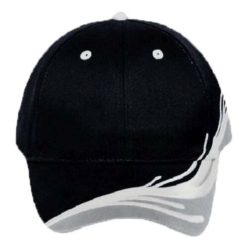 OTTO Ocean Splash Pattern Brushed Cotton Twill Six Panel Low Profile Baseball Cap Thumbnail