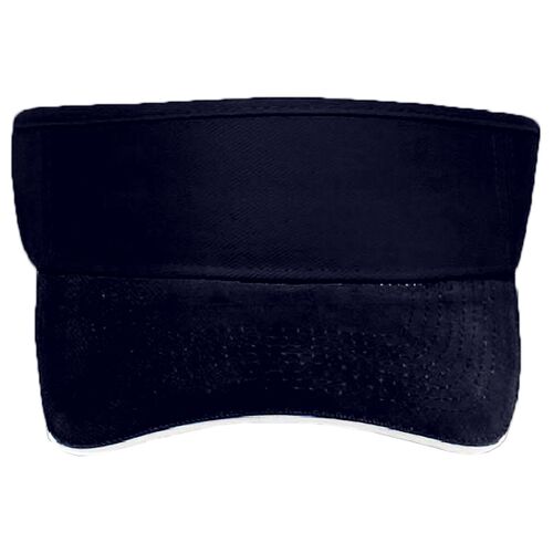 OTTO Ultra Fine Brushed Superior Cotton Twill Sandwich Visor Sun Visor Thumbnail