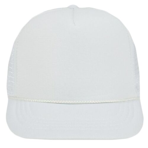 OTTO Polyester Foam Front Youth Five Panel High Crown Trucker Hat Thumbnail