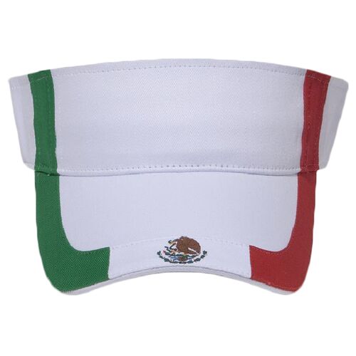 OTTO Mexico Flag Design Cotton Twill Sun Visor Thumbnail