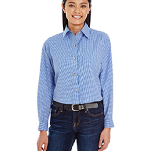 Ladies' Yarn-Dyed Micro-Check Woven Thumbnail