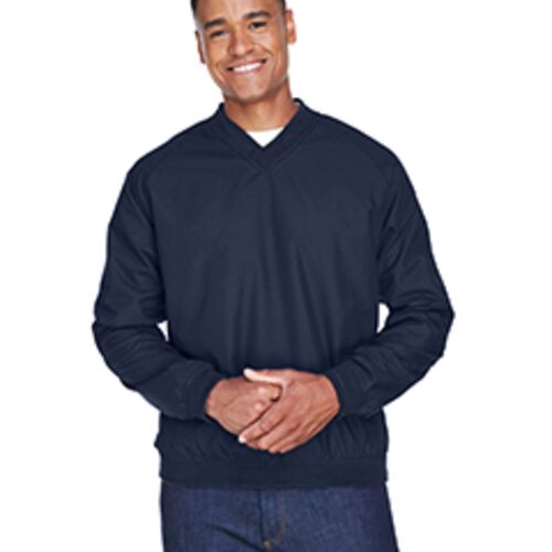 Adult Long-Sleeve Microfiber Crossover V-Neck Wind Shirt Thumbnail