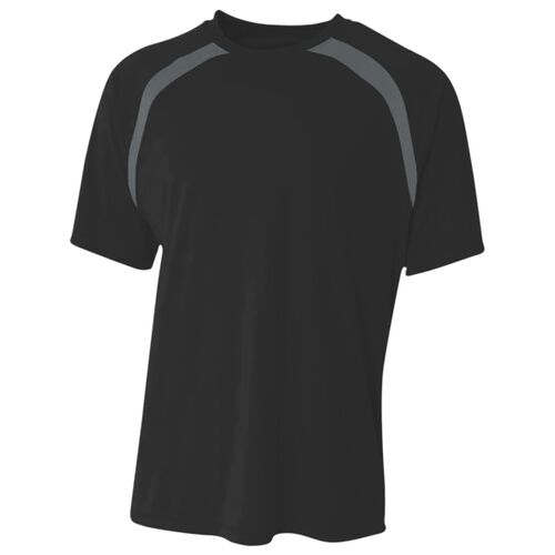Men's Spartan Short Sleeve Color Block Crew Neck T-Shirt Thumbnail