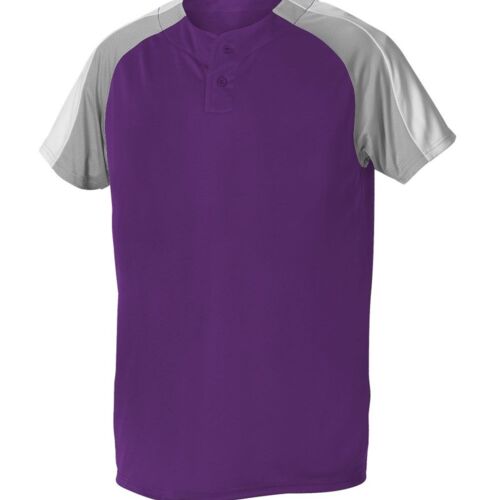 Youth Two Button Henley Baseball Jersey Thumbnail