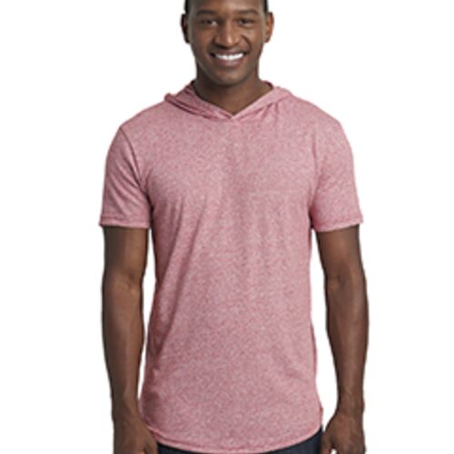 Unisex Mock Twist Short Sleeve Hoody T-Shirt Thumbnail