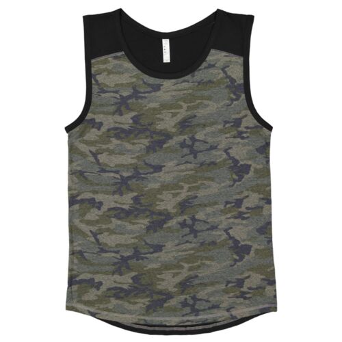 Men's Contrast Back Fine Jersey Tank Thumbnail