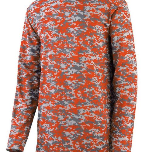 Youth Digi Camo Wicking Long Sleeve T-Shirt Thumbnail
