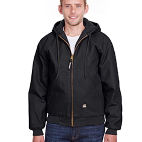 Men's Tall Highland Washed Cotton Duck Hooded Jacket Thumbnail