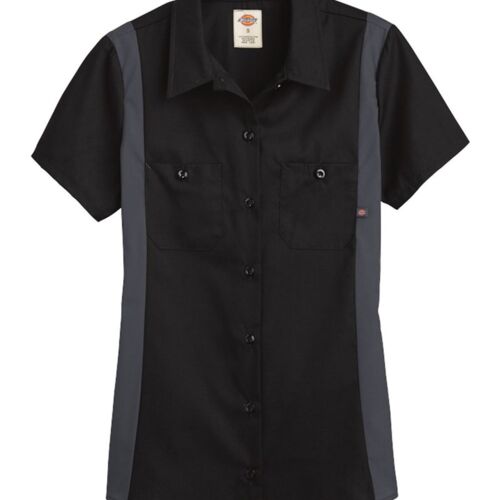 Women's Short Sleeve Industrial Colorblocked Shirt Thumbnail