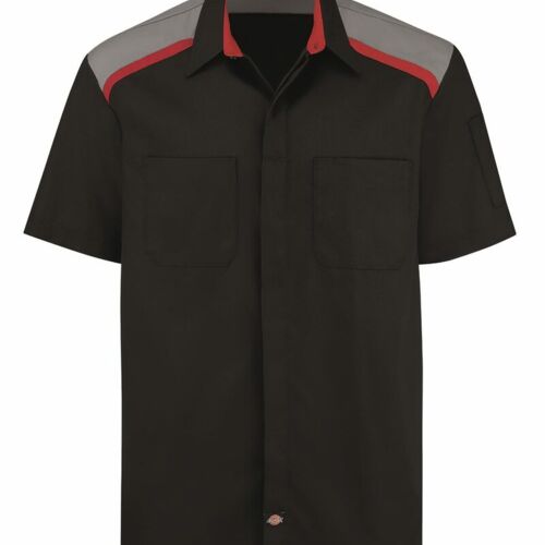Tricolor Short Sleeve Shop Shirt Thumbnail