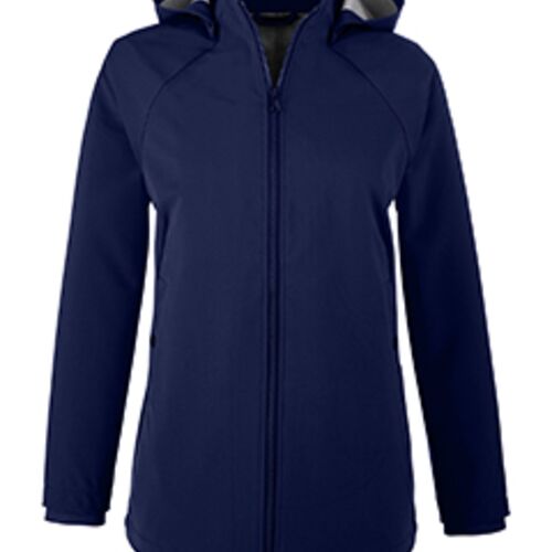 Ladies' City Hybrid Soft Shell Hooded Jacket Thumbnail