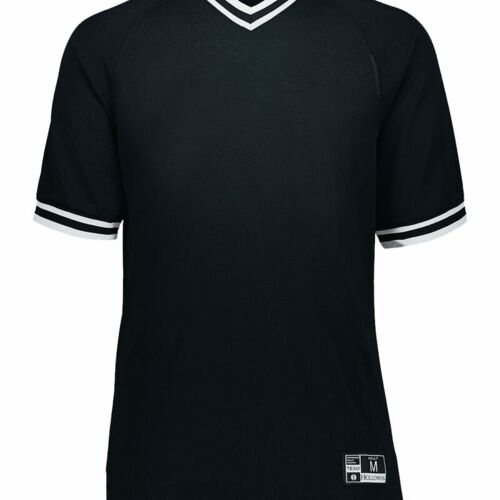 Youth Retro V-Neck Baseball Jersey Thumbnail