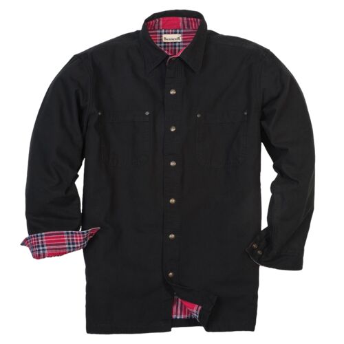 Men's Tall Canvas Shirt Jacket with Flannel Lining Thumbnail