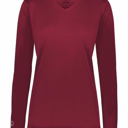 Girls' Momentum Long Sleeve V-Neck T-Shirt Thumbnail